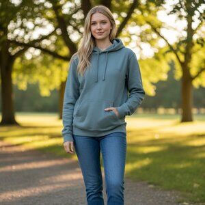 Billabong teal hoodie embroidered logo women's small outdoor sport school casual